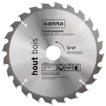GAMMA Zaagblad Hout 210x30/16 Mm 24 Tanden