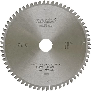 Metabo Multi Cut Cirkelzaagblad Hw/ct 210x30, 64 Fz/tr