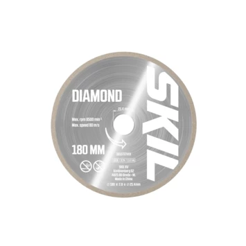 SKIL Diamantzaagblad 180mm Voor Tegelzaag 2610S01191 Voor O.a. Model 1350
