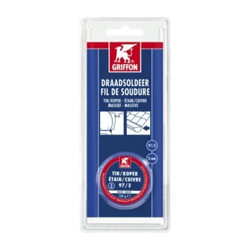 Griffon Draadsoldeer 3 Mm Tin/koper 100 Gram