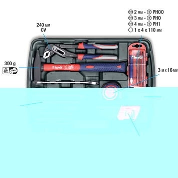 KWB Gereedschapskoffer 65-delig - Afbeelding 3
