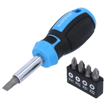 Gamma Schroevendraaier 5 Bits Kort