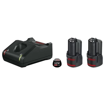 Bosch Professional Starterset 2 X GBA 12V 2.0Ah Accu + Oplader