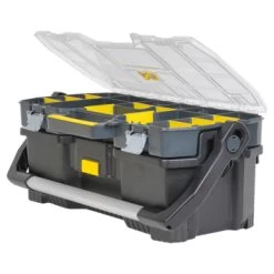 Stanley Opbergkoffer Met Organizer Zwart 24 Inch