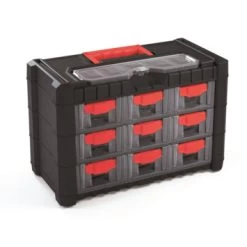 Kistenberg Draagbare Kunststof Ladenkast Met 9 Laden