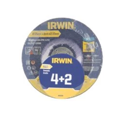 Irwin Doorslijpschijven Ø125 Mm. Dikte 3 Mm. Voor Metaal. 6 Stuks.